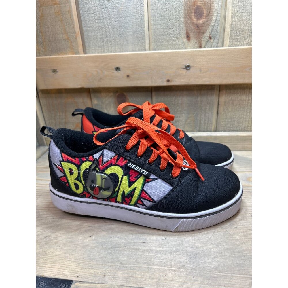 Heelys Youth 6 EU38 Comic BOOM wheeled Sneakers Skates Orange Red Black
